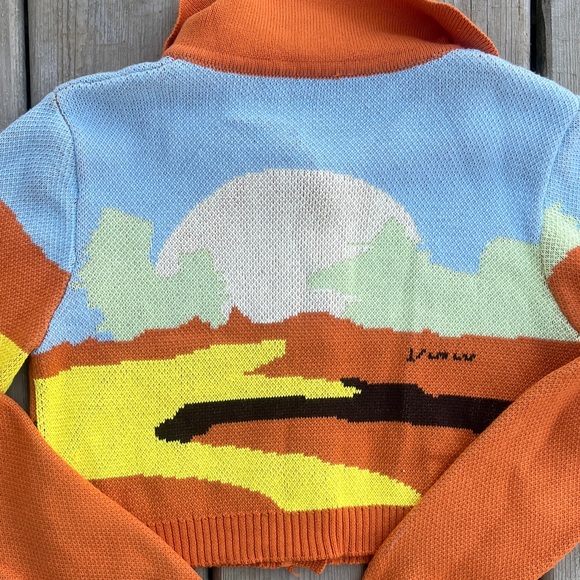 SHEIN Colorful Button-Up Cropped Cardigan Size 8/10 - Picture 7 of 8